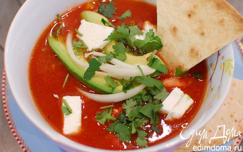 Рецепт Острый фасолевый суп по-мексикански