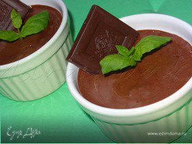 Шоколадный велюровый мусс (Voluptueuse mousse au chocolat)