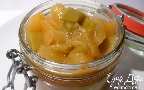 Рецепт Диетический десерт из яблок и ревеня