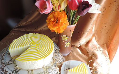 Рецепт Лимонный торт-десерт "Полночь в Париже"