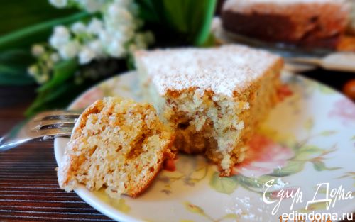 Рецепт Нежный ореховый пирог с лаймом и кокосом