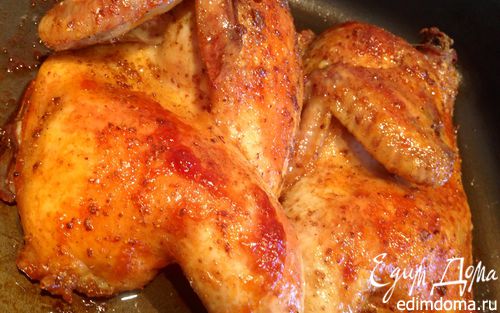 Рецепт Цыпленок в "Сванской соли" методом долгого запекания