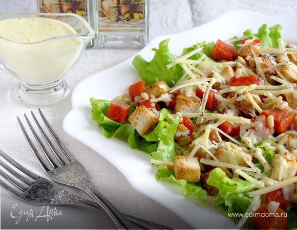 Как приготовить салат Цезарь: пошаговый рецепт приготовления