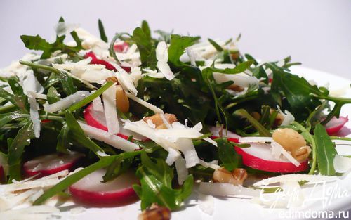 Рецепт Летний салат из руколы и редиски
