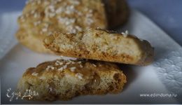 Мягкое печенье с сыром и кедровыми орешками