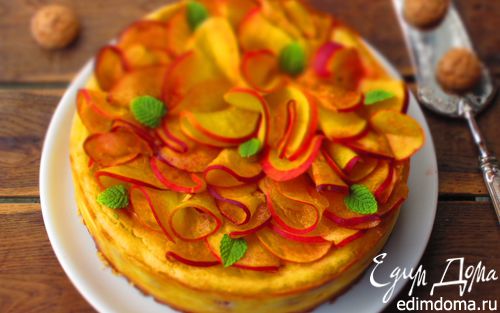 Рецепт Итальянский пирог с персиками