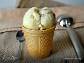 Сливочное мороженое с халвой