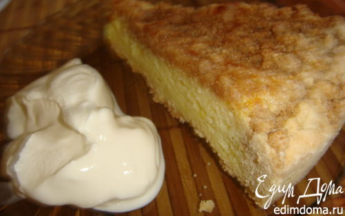 Рецепт Песочный пирог со сливочно-молочной начинкой