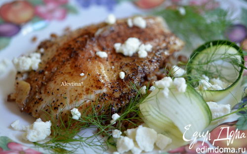 Рецепт Тилапия с гречкой и фетой