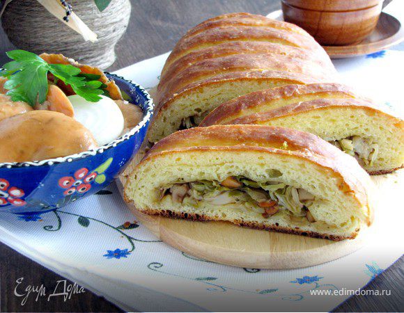 Пирог с капустой и грибами - пошаговый рецепт с фото на thebestterrier.ru