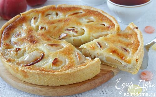 Рецепт Яблочный пирог с карамельной заливкой