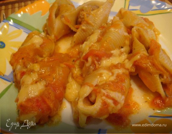 Фаршированные макароны «Ракушки» - простой рецепт семейного ужина
