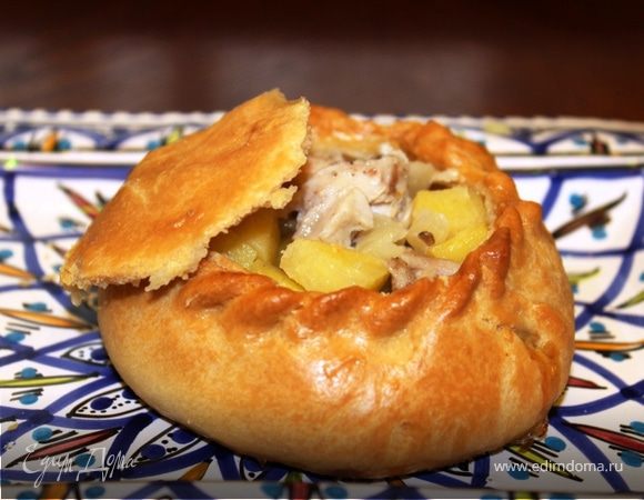 Элеш с курицей и картошкой — сочный пирог татарской кухни