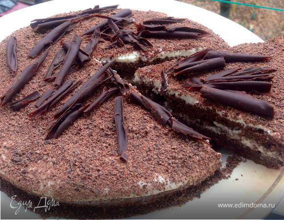 Шоколадно-миндальный торт без муки
