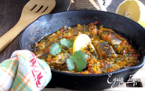 Рецепт Белая рыба, запеченная в пикантном соусе