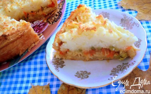 Рецепт Пирог с рыбой и картофелем