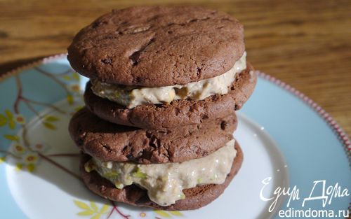 Рецепт Шоколадные сэндвичи с фисташковым мороженым