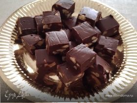 Шоколадно-ореховый фадж без масла