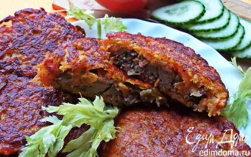 Рецепт Печёнка в рыжей шубке