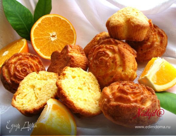Апельсиновые кексы «Удачные» : Выпечка сладкая