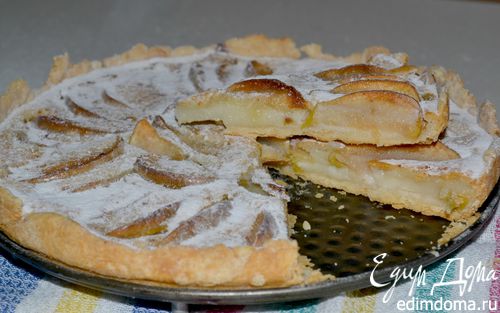 Рецепт Пирог с яблоками и сметанной заливкой
