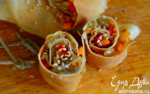 Рецепт Острые блинчики с овощами