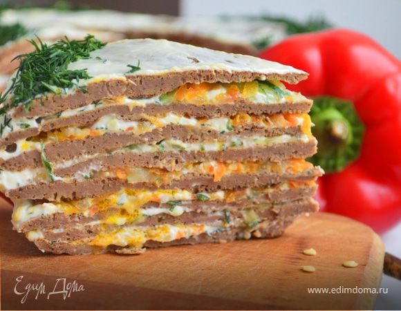 Печеночный торт с морковью и луком пошаговый рецепт с видео и фото – Советская кухня: Закуски