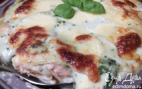 Рецепт Паккери (Paccheri), фаршированные под соусом бешамель со шпинатом