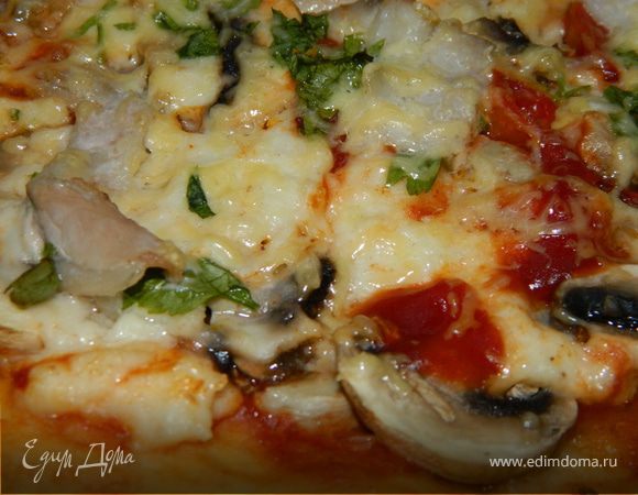 Пицца готовим дома из теста как в пиццерии - пошаговый рецепт с фото