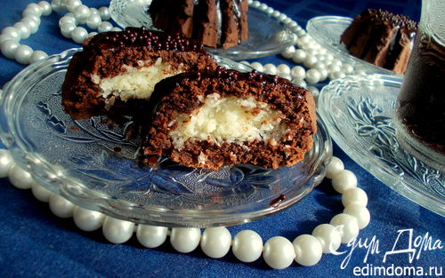 Рецепт Кокосовые пирожные в шоколаде
