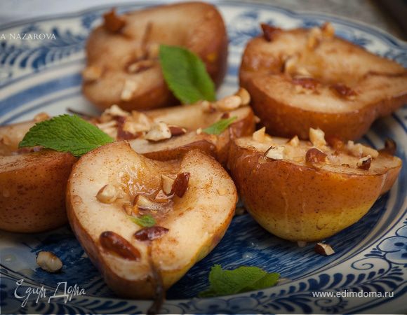 Печеные груши с корицей и медом рецепт – Европейская кухня: Выпечка и десерты. «Еда»