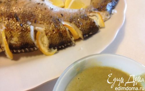 Рецепт Судак со щавелево-имбирным соусом