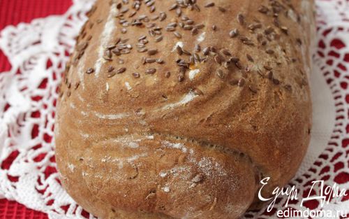 Рецепт Пшенично-ржаной хлеб с льняными семечками