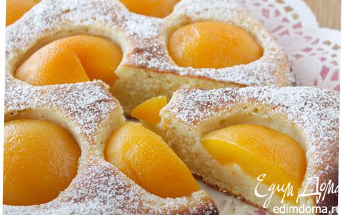 Рецепт Пирог с рикоттой и персиками