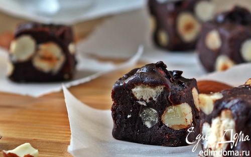 Рецепт Шоколадно-фасолевый фадж с орехами и цукатами