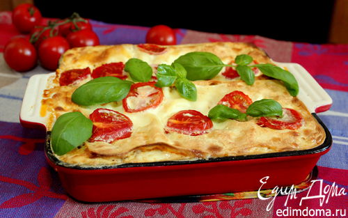 Рецепт Лазанья с мясным соусом и томатами