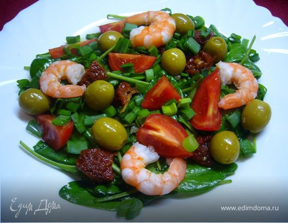 Салат из шпината и креветок рецепт – Европейская кухня: Салаты. «Еда»