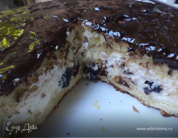 Бисквитный торт с творожно-сливочным кремом - пошаговый рецепт с фото ( просмотра)