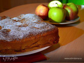 Рецепт шарлотки с яблоками в духовке