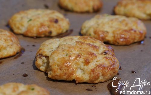 Рецепт Картофельное печенье с сыром и грудинкой