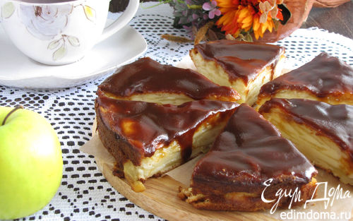 Рецепт Грушево-яблочный пирог с карамелью