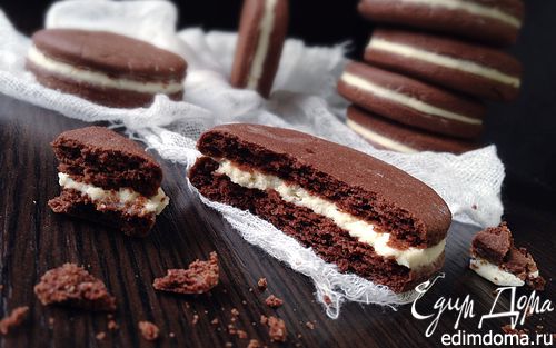 Рецепт Шоколадное печенье а-ля "Орео"
