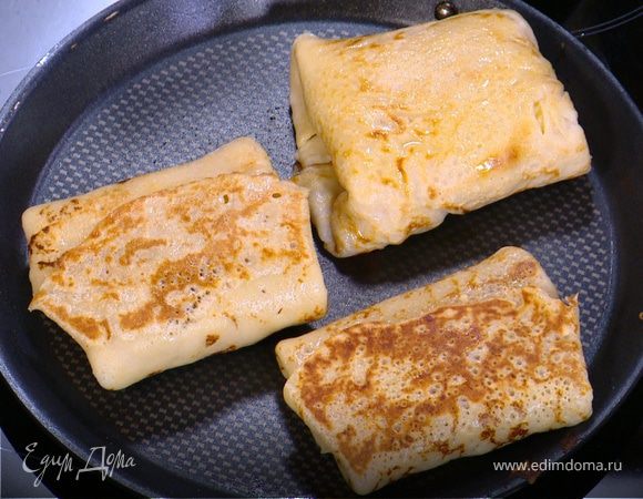 Гречневые блинчики с сыром и ветчиной Гречневые блинчики с сыром и ветчиной
