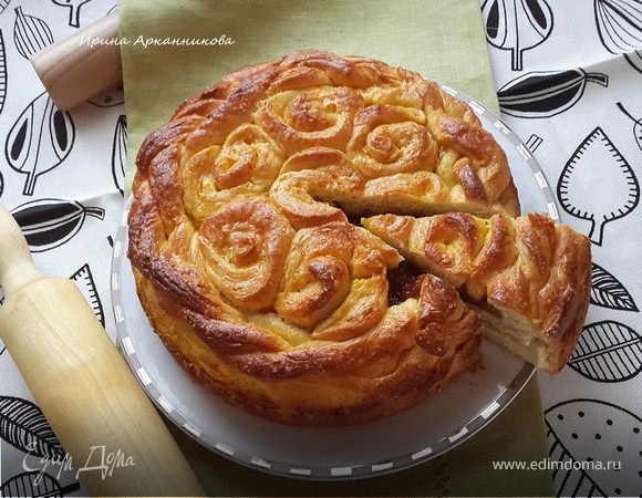 Насыпной пирог с вареньем - оригинальный рецепт с пошаговыми фото