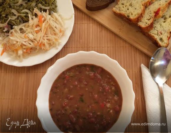 Постный суп из красной фасоли - пошаговый рецепт с фото на баштрен.рф