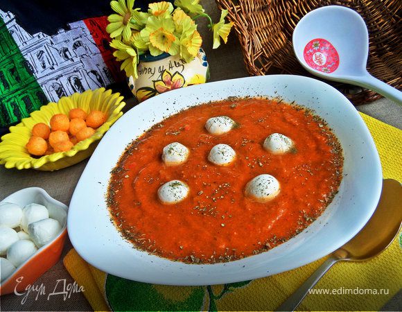 Томатный Суп с курицей томатной пастой картошкой и рисом