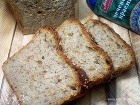 Постный хлеб с чечевицей и жареным луком