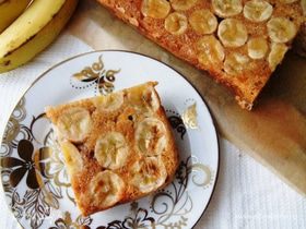 Пирог-перевертыш с бананами