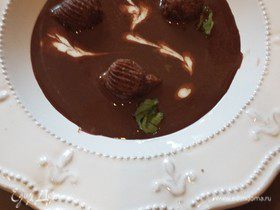 Шоколадный суп с чурросом