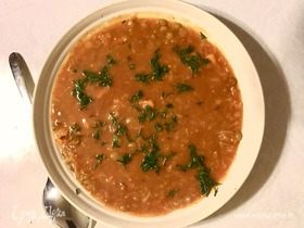 Чечевично-томатный суп